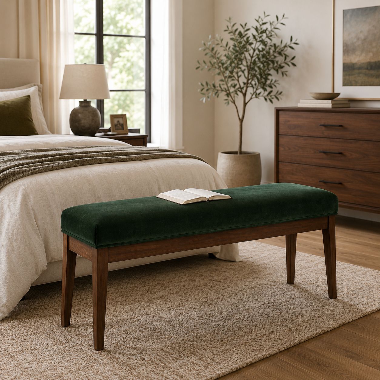 Banca o Pie de Cama Modelo Rosa | Mublia Home