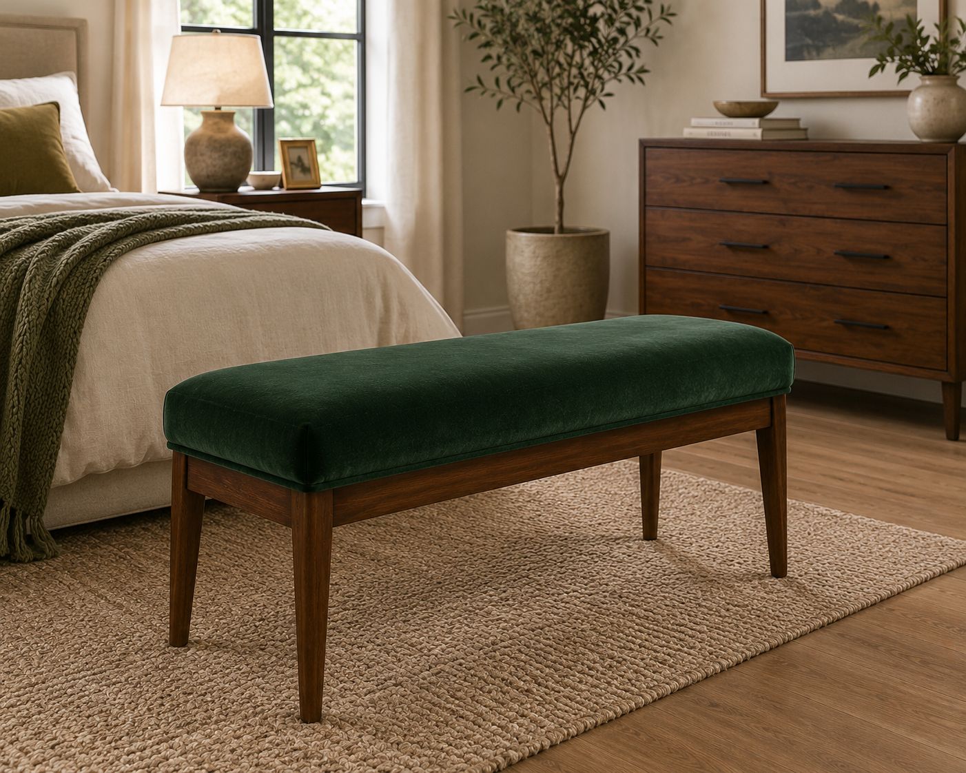 Banca o Pie de Cama Modelo Rosa | Mublia Home