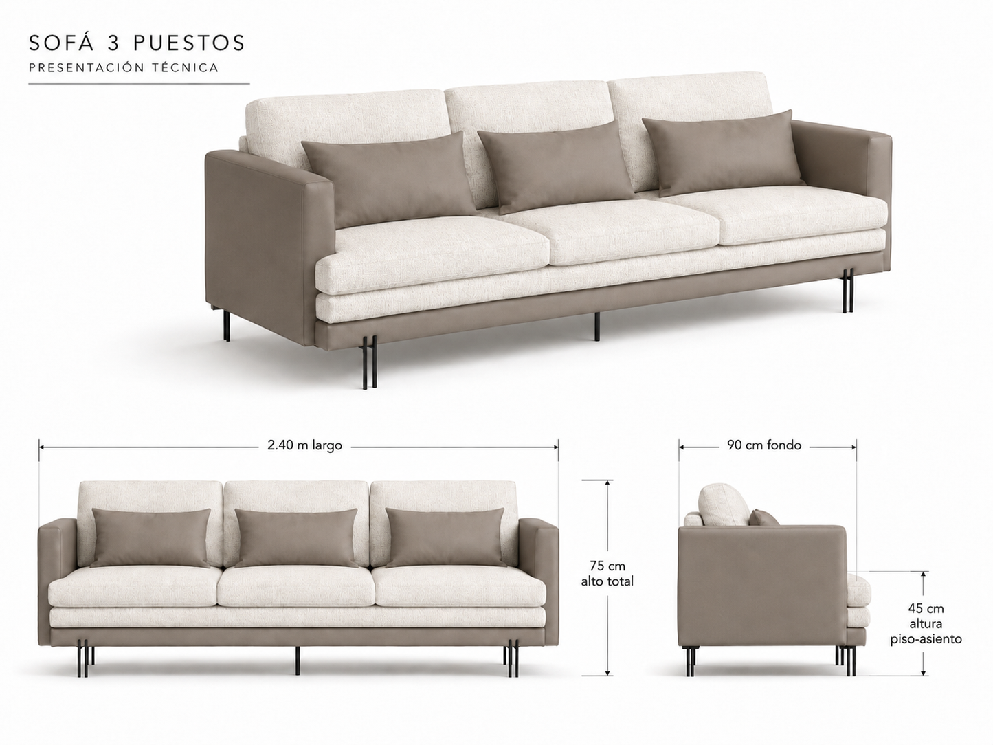 Sofa Modelo Veronica | Mublia Home