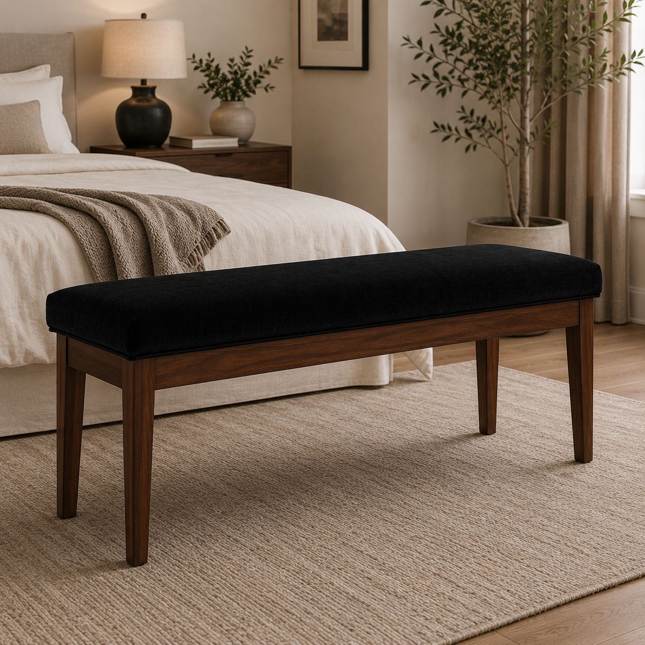 Banca o Pie de Cama Modelo Rosa | Mublia Home