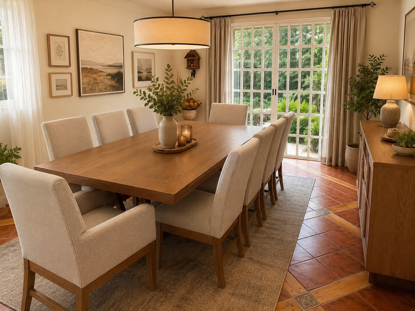 Comedor modelo Isabel (mesa y 10 sillas) | Mublia Home