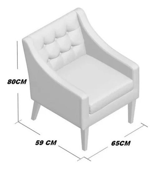 Sillón Individual Yara – Diseño Moderno y Cómodo | Mublia Home