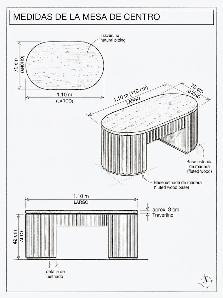 Mesa de centro modelo Esther | Mublia Home