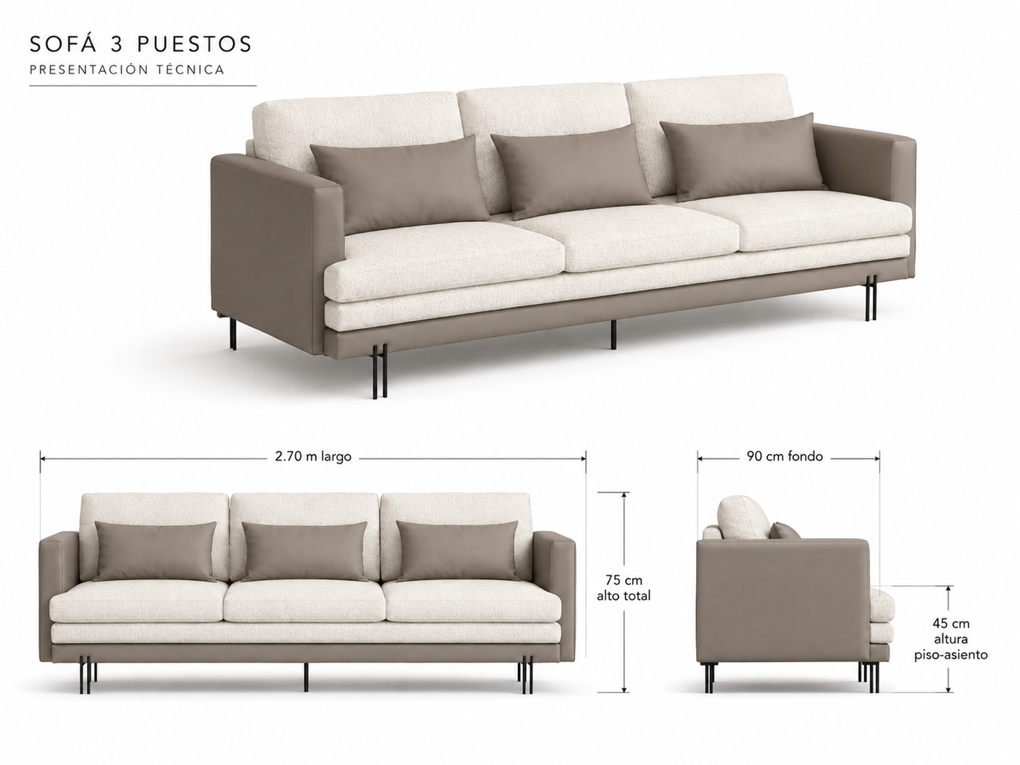 Sofa Modelo Veronica | Mublia Home