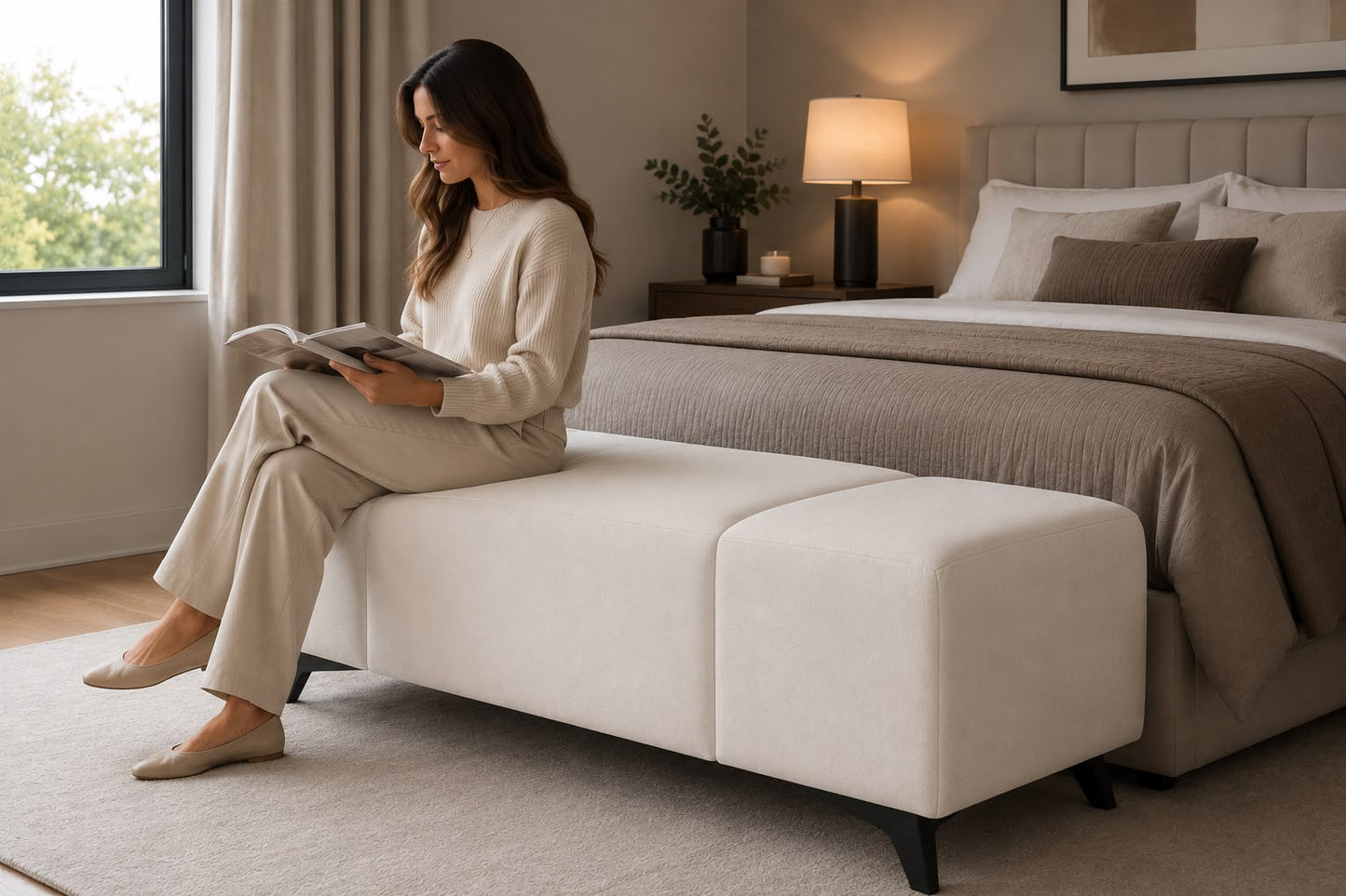 Banca o Pie de Cama Modelo Malena | Mublia Home