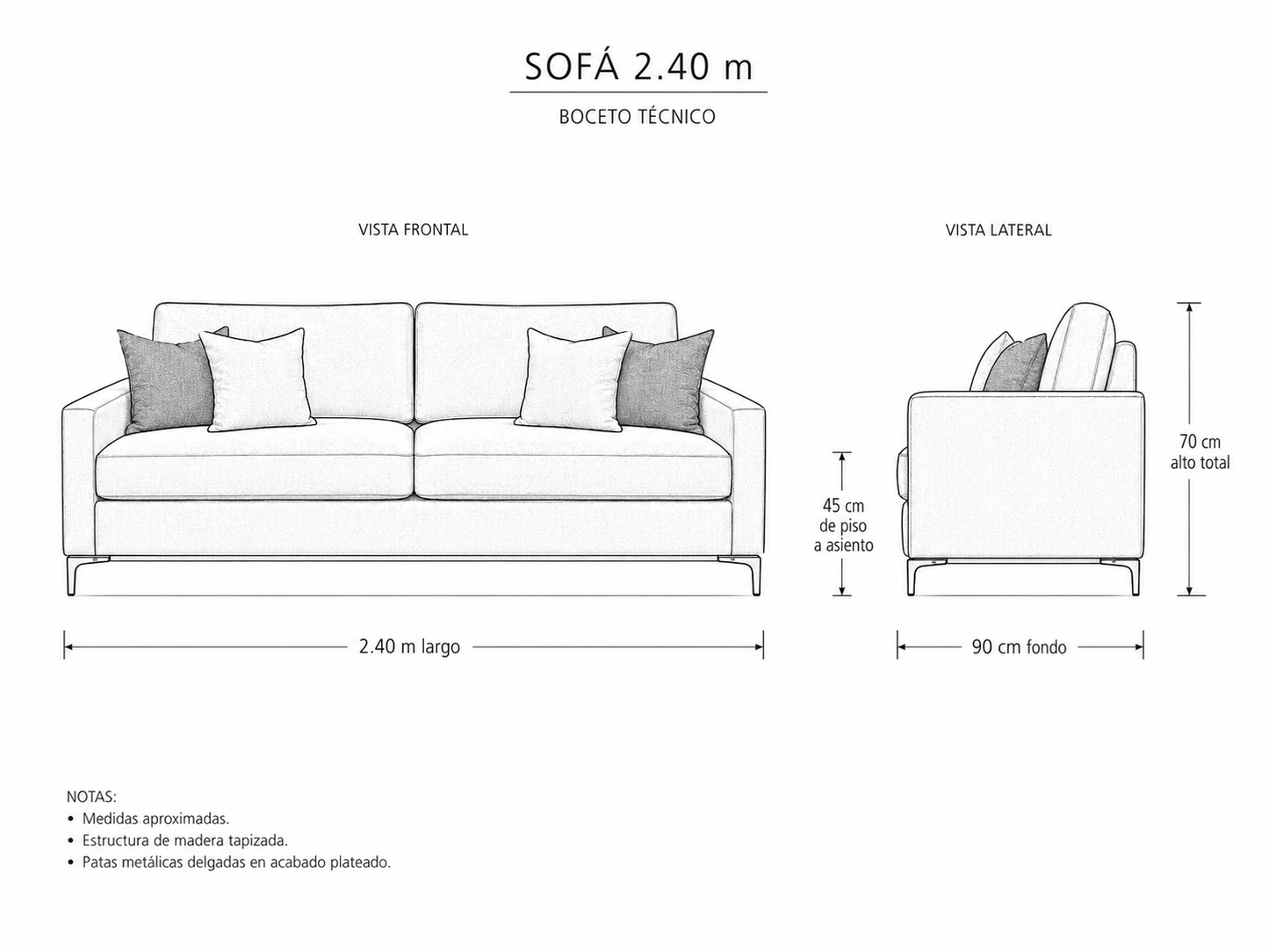 Sofa Modelo Lola | Mublia Home